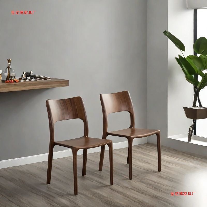 白蜡餐椅实木家用现代榫卯北欧简约靠背餐桌椅茶椅时尚一体椅子|undefined