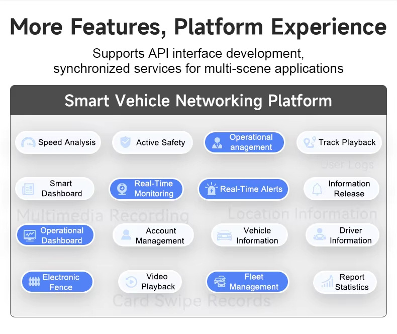 Driving Recorder Customized Remote Monitoring Pure Beidou Positioning Real-Time Video Recording Voice Intercom Api Fleet Management