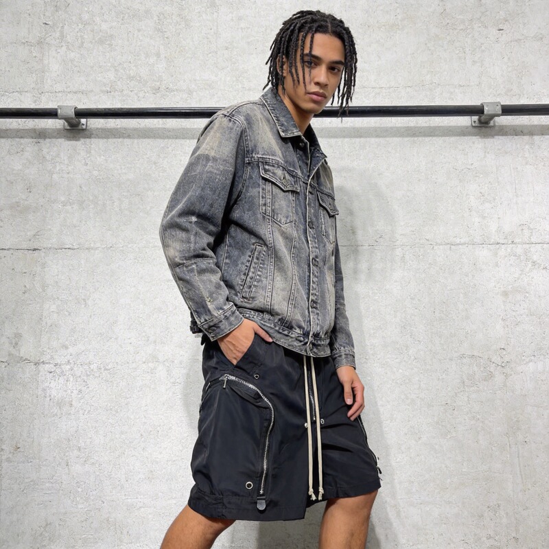 Dark Series Ro Style Large Pocket Functional Biker Harem Mid-Length Shorts Men's Trendy Casual Shorts Dark Series Ro Style Large Pocket Functional Biker Harem Mid-Length Shorts Men's Trendy Casual Shorts