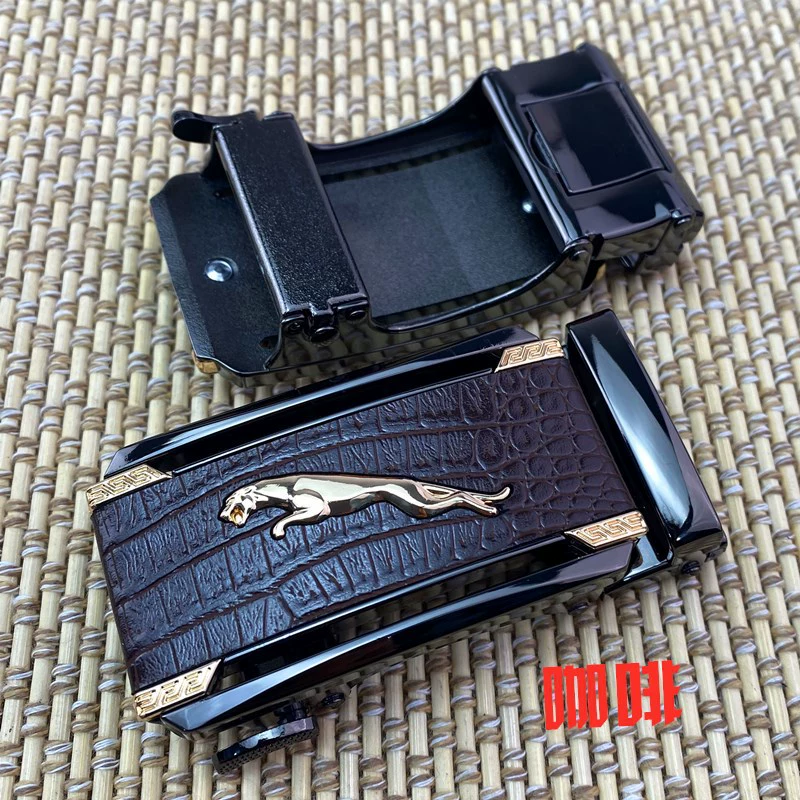 Automatic belt, metal buckle, trousers, patch, wholesale, crocodile print