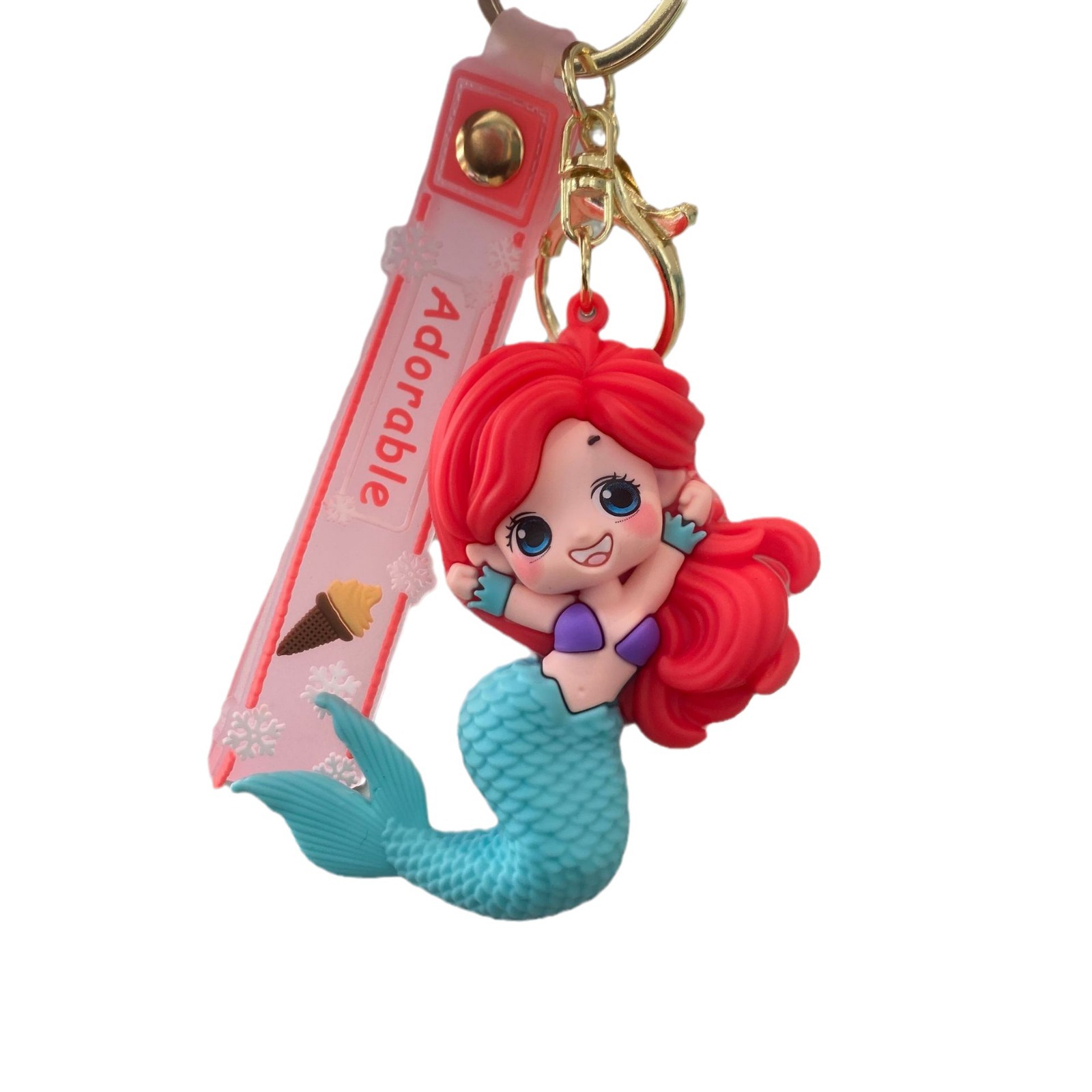 Nueva sirena llavero lindo muñeca colgante coche bolsa muñeca máquina pequeño regalo adornos al por mayor