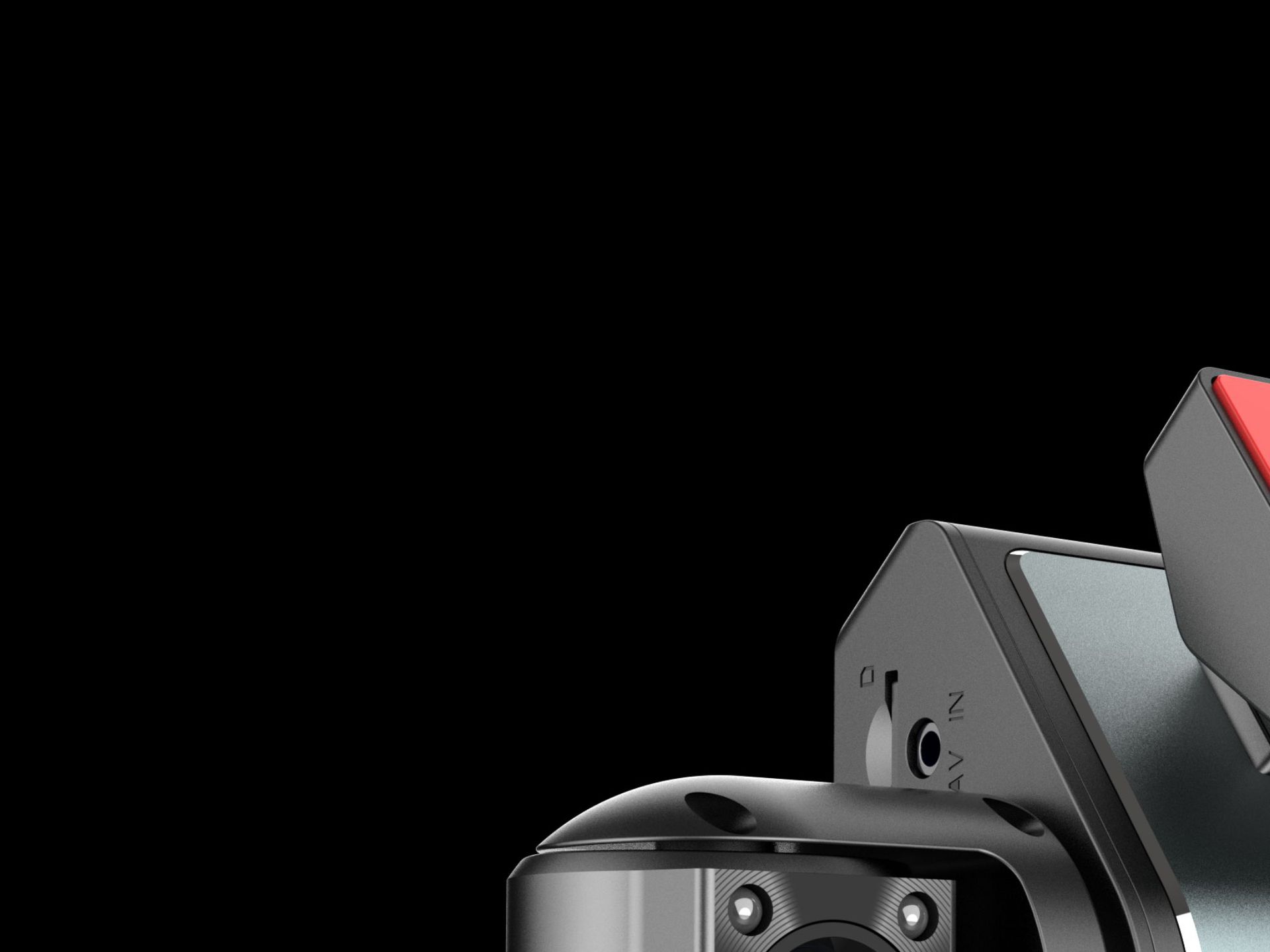 Four-way dashcam with front and rear dual recording plus four lenses for left and right blind spots, high-definition night vision and reversing camera