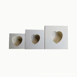 Love Hollow White Card Маленькая подарочная коробка внешняя бумажная обложка простая доставка