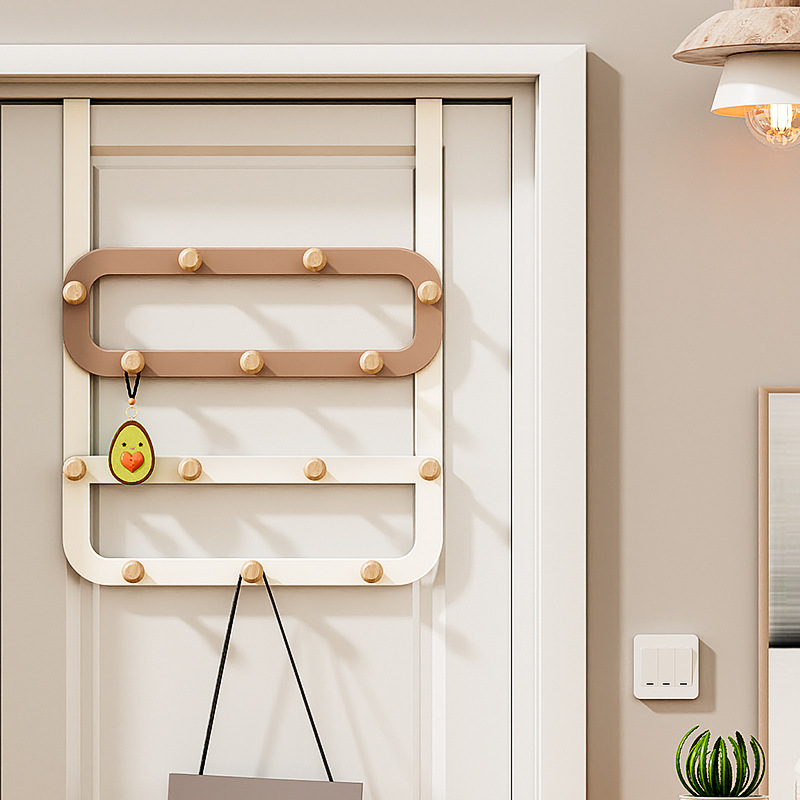 【Dropshipping】Door Hook for Bedroom, No-Drill Wall Mounted Clothes Rack, Wall Clothes Hook for Hanging Clothes