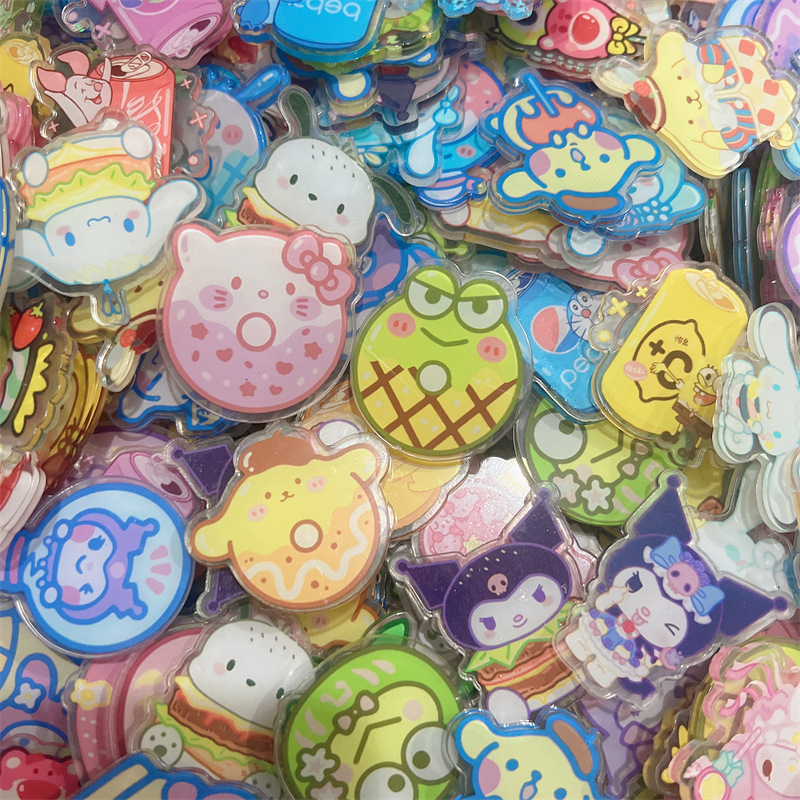 ディザトーン卸売り双透サンリオ200以上のかわいい一枚アクリル手作りdiy材料アニメシール|undefined