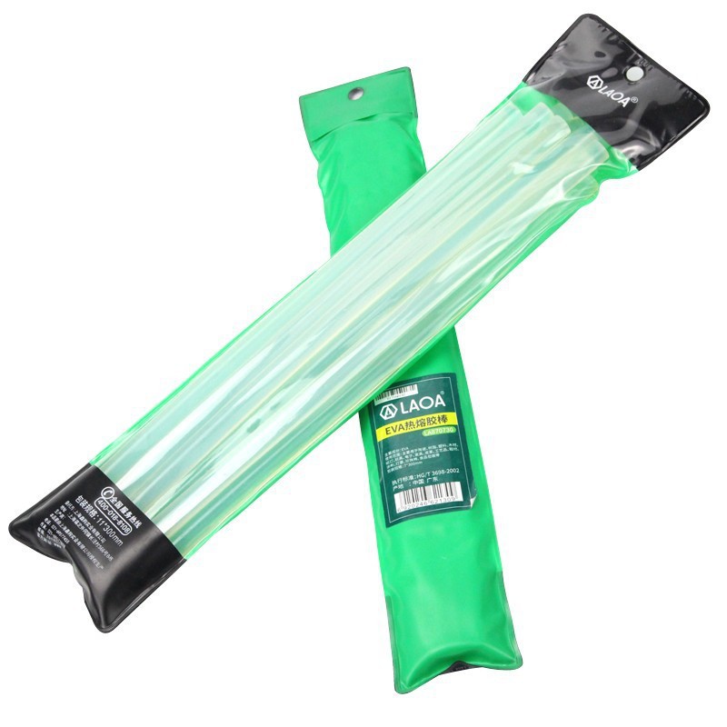 老A LA871130胶枪用透明胶条套装高粘性胶棒11mmx300mm粗长10支装