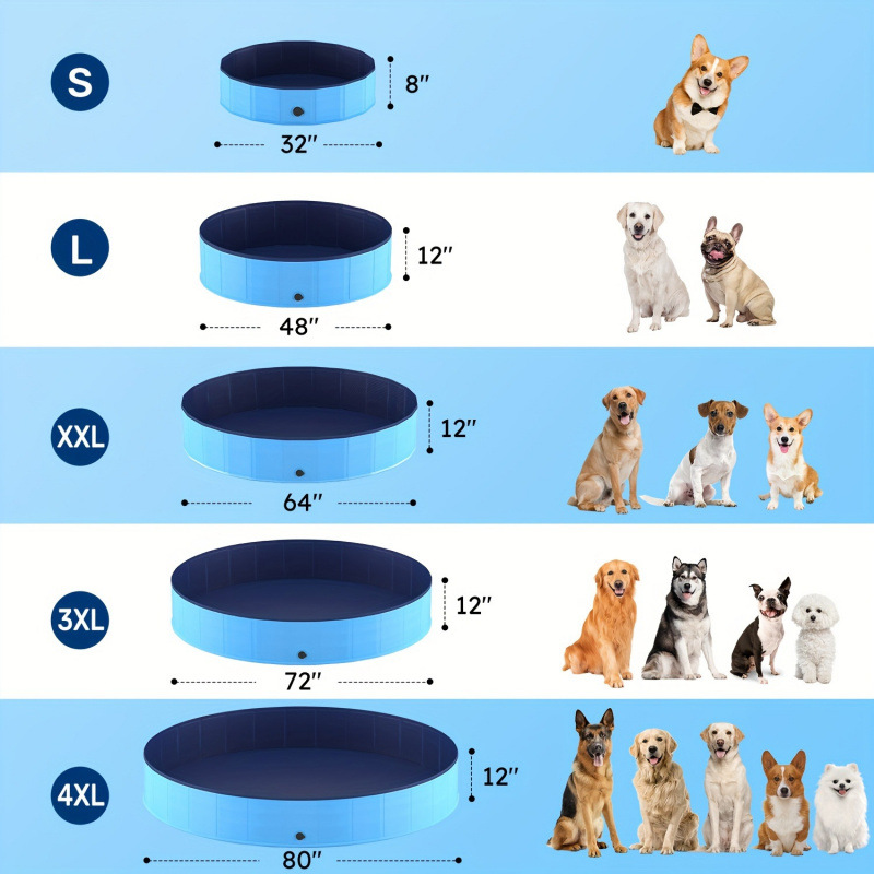 2026秋冬跨境外贸新款便携式狗游泳池折叠式狗游泳池宠物折叠式|ru