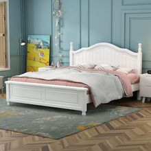 家具美式全实木床1.8米1.5米家用单双人大床主卧欧式儿童男女
