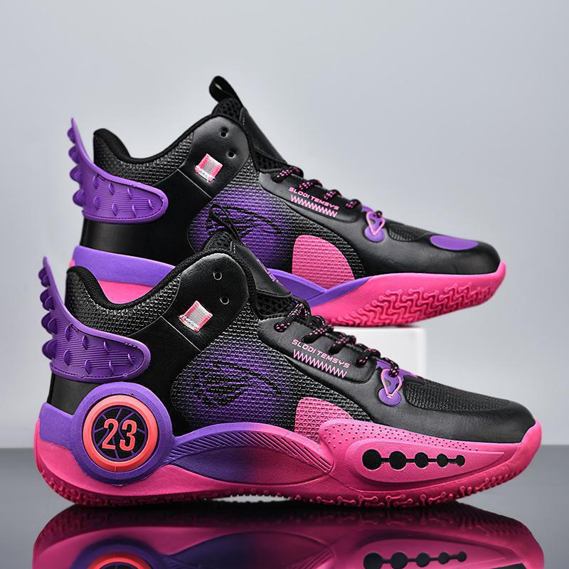 No. 23 Letter Basketball Shoes for Men and Women, Sports Shoes, Casual Shoes for Teenagers, Older Children, Primary School Students, Sports Running Shoes for Men