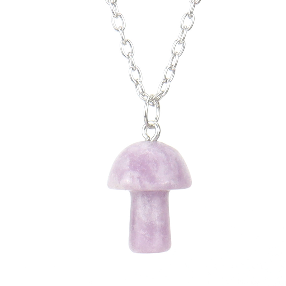 Simple Style Mushroom Crystal Handmade Pendant Necklace 1 Piece