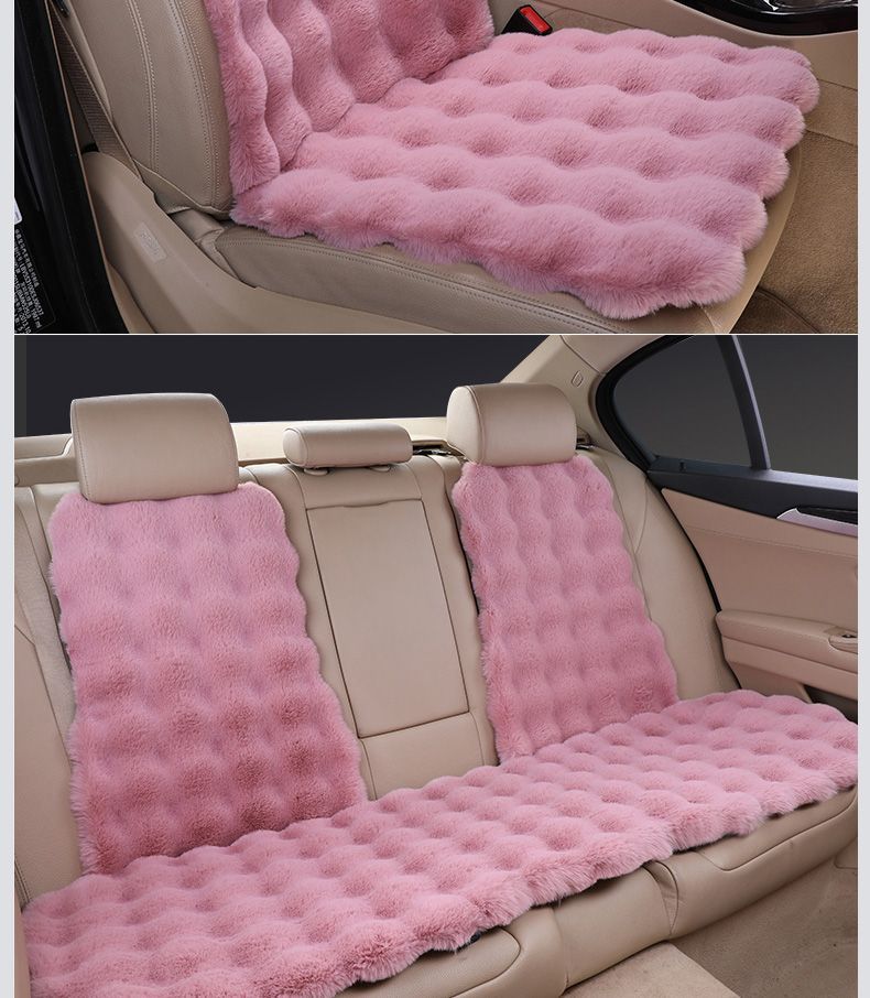 New Car Seat Cushion, Bubble Velvet Seat Cushion, Full Car Cover, Universal Five-Seater for Men and Women, Autumn and Winter Warm Seat Cushion Wholesale
