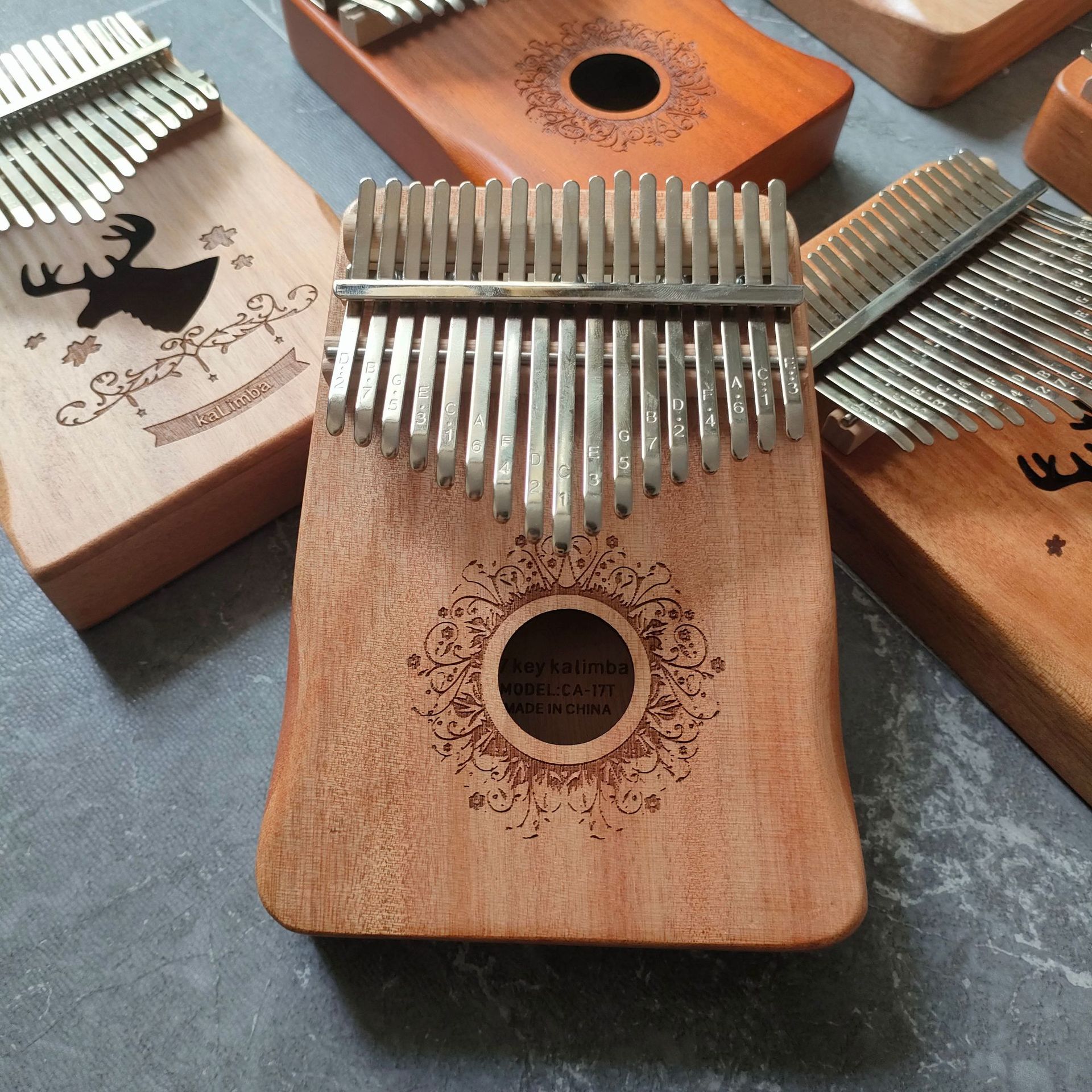 Kalimba 17-Tone 21-Tone Kalimba Five-Finger Piano Portable 17-Tone Thumb Piano Cross-Border