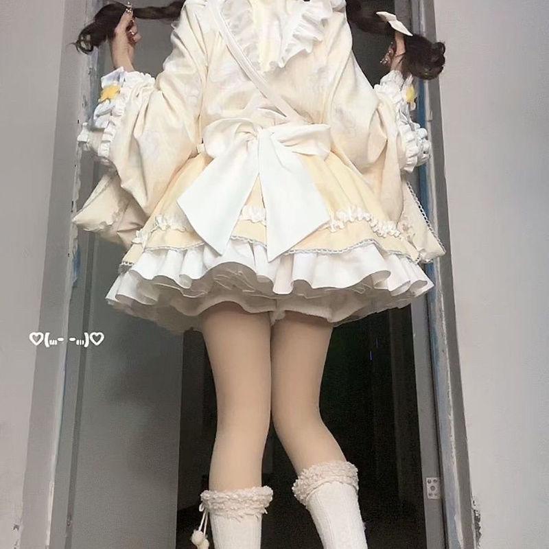 泡泡熊设计小眠汪和风Lolita套装洛丽塔小女仆可爱小狗Lo裙|undefined
