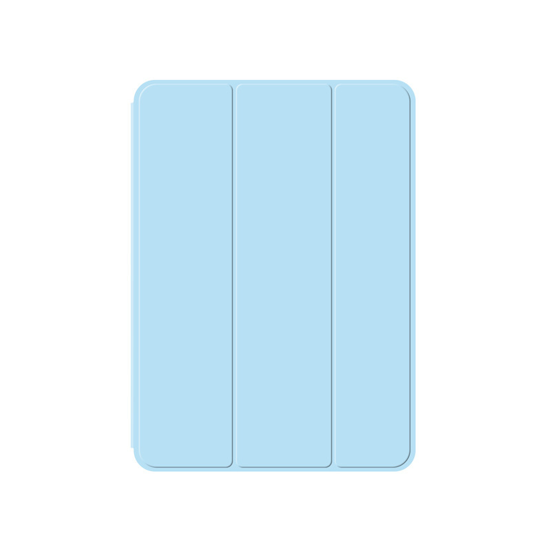 Adecuado para iPad pro11 pluma de succión magnética de doble cara carga 10,9 funda protectora Air4 tri-fold hebilla magnética Funda de cuero