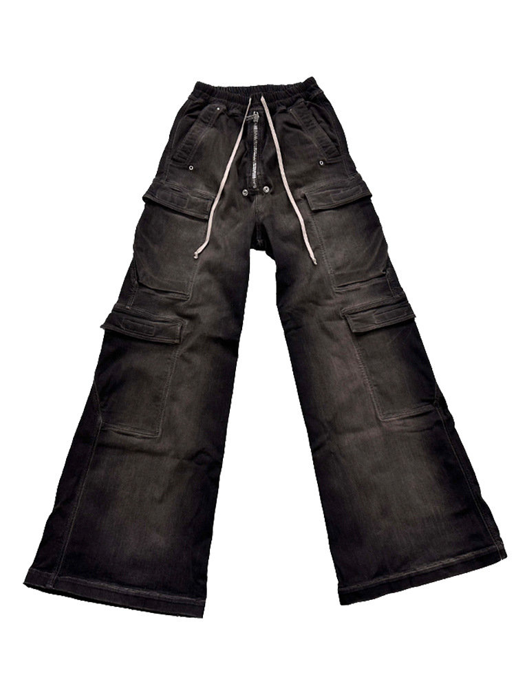 Rick Owens DRKSHDW Double Cargo Jumbo Belas Jeans Grey