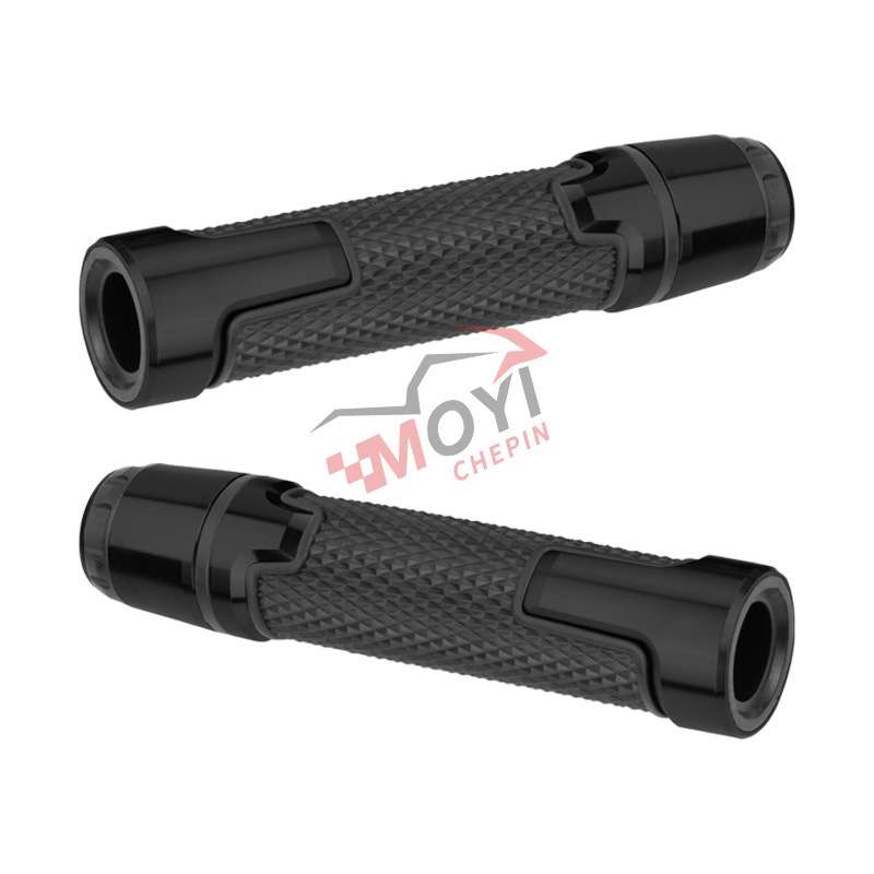 Motorcycle modified aluminum alloy handlebar grips, handlebar covers, throttle grips, rubber anti-slip universal accessories