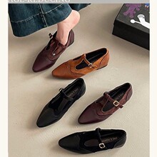 复古小众！法式丁字扣内增高单鞋女鞋子2025春秋通勤工作鞋晚晚鞋