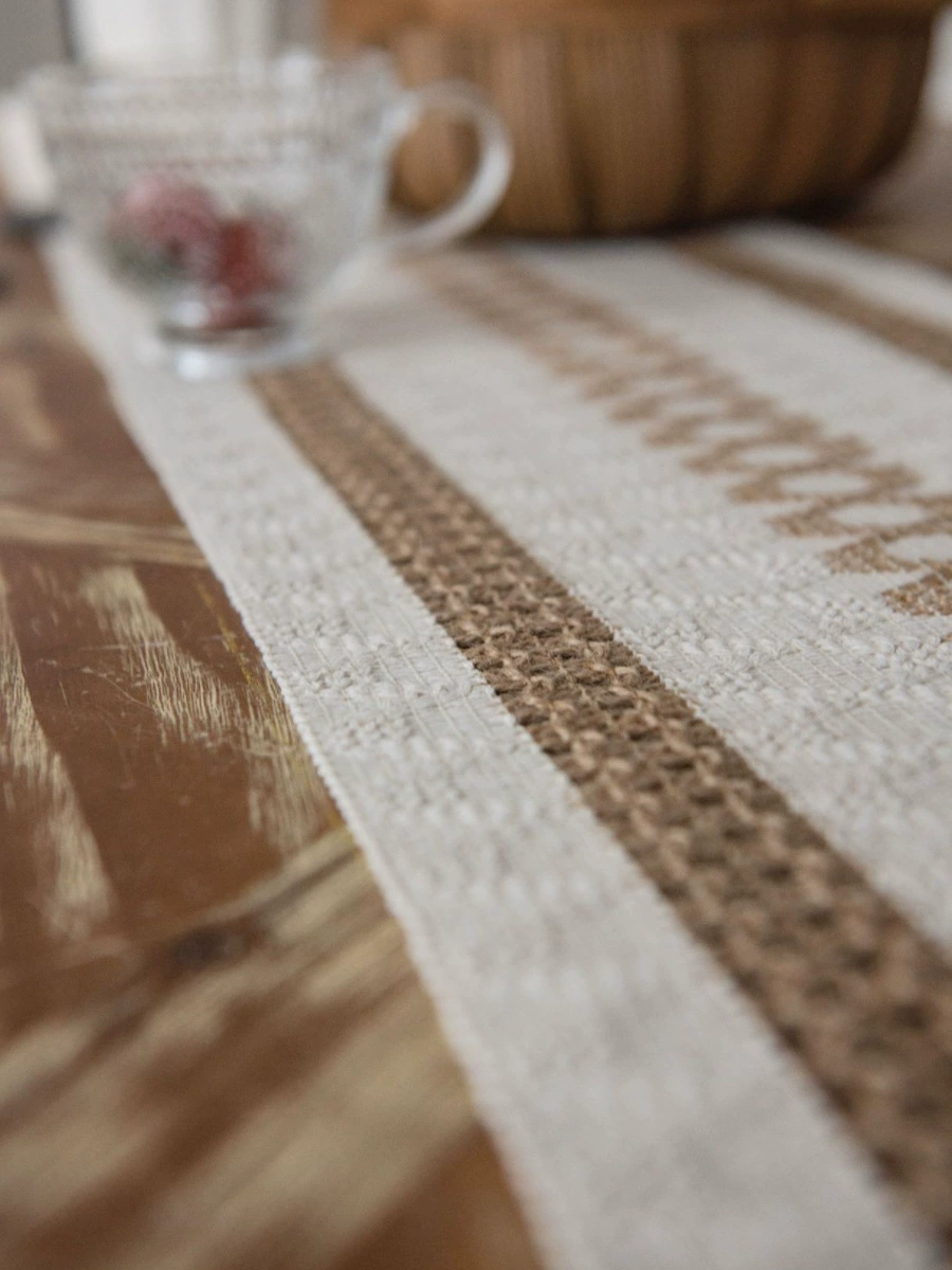 Woven rectangular decorations, wholesale, cotton and linen, American style, french style