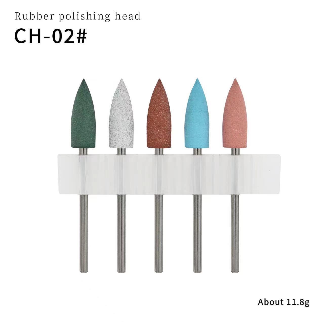 Suministro directo transfronterizo Cabezal de pulido de silicona para uñas Cabezal de pulido de goma Amoladora eléctrica Cabezal de pulido de armaduras 5 juegos