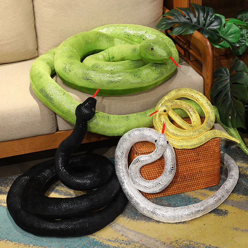 Zodiac Snake Boys and Girls Gift Simulation Snake Doll Large Doll Fake Snake Funny Props Plush Toy Snake