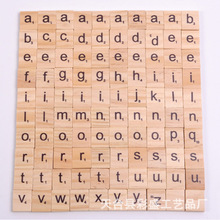 英文字母字母100DIY原木工藝木質英文字藝品工藝品木塊識字方塊英
