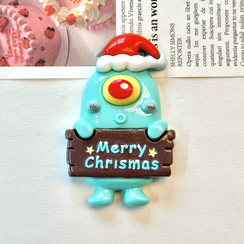 クリスマススポンジボブ冷蔵庫マグネットかわいい漫画立体マグネットクリエイティブ装飾磁気ステッカーギフト磁気ステッカー|undefined