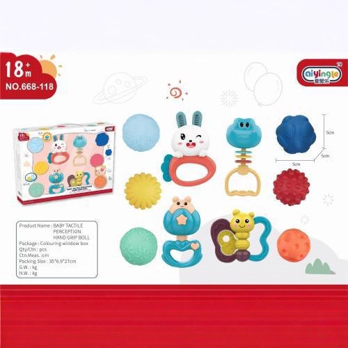 Baby Rattle 9-Piece Hand Rattle Gift Box Set Newborn Baby Hand Grab Toy Rattle Gift Wholesale Baby Rattle 9-Piece Hand Rattle Gift Box Set Newborn Baby Hand Grab Toy Rattle Gift Wholesale