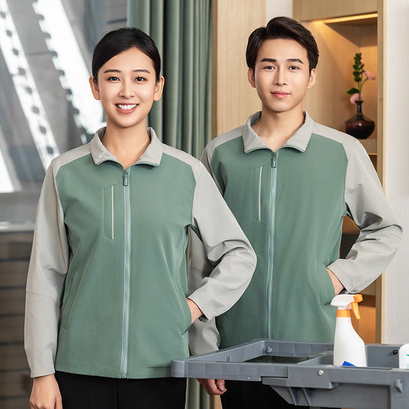 保洁服长袖女家政物业清洁PA医院工作服酒店宾馆客房阿姨秋冬装男