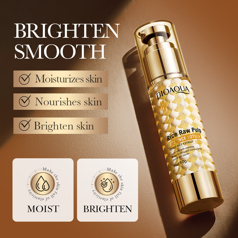 Lotion hydratante pour la peau à l'essence de pulpe de riz anglais 60 g BIOAOUA_voghion.com