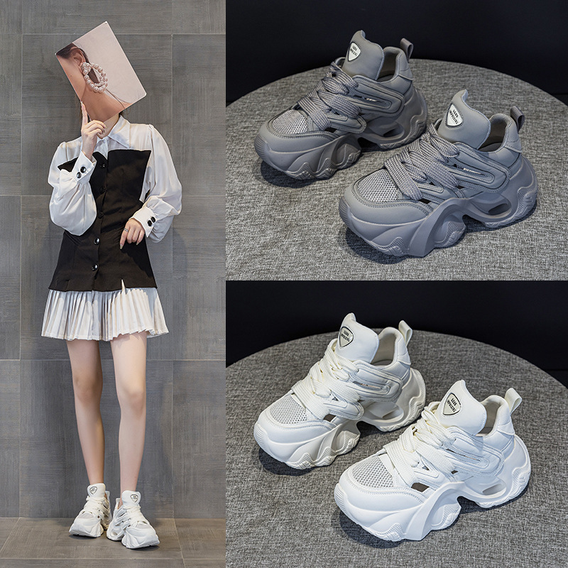 1188-6 Popular Dad Shoes for Women 2026 Summer Mesh Breathable Versatile Dad Shoes Student Sports Casual Shoes