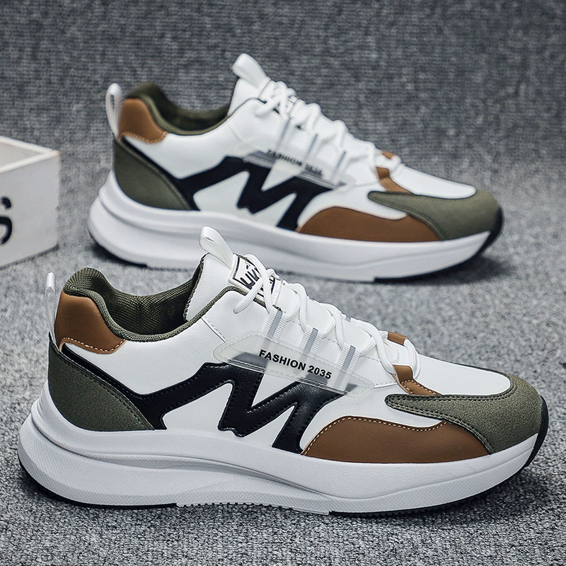 Новая мужская обувь дышащая весна осень легкая модная спортивная обувь мягкая подошва корейская повседневная обувь для бега мужская спортивная обувь