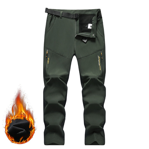 Outdoor men and women's winter waterproof windproof breathable hiking and skiing pants with warm insulation hiking and skiing pants