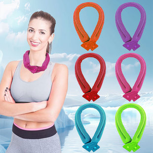 2025 Cross-Border Summer Cooling and Heatstroke Prevention Neck Scarf Outdoor Fitness and Sports Good Companion Unisex Snap Button Style