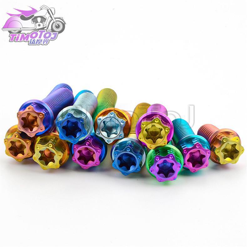 TMJ钛摩界内外梅花头螺丝M10×1.5磨砂色螃蟹辐射卡钳改装钛螺丝|undefined