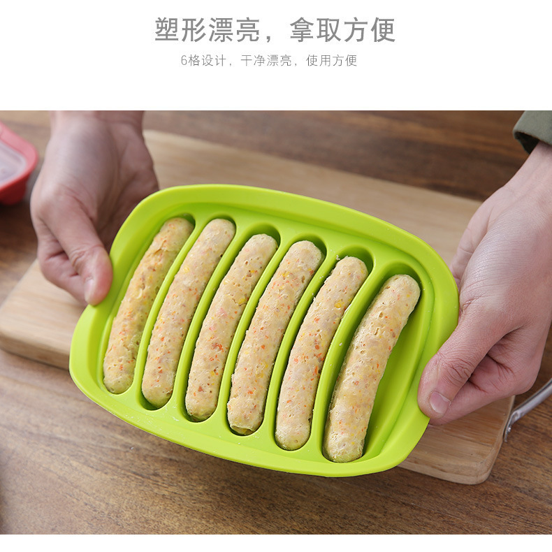 FDA食品級シリコンホットドッグソーセージ金型赤ちゃん補助食自作diyハム腸焙煎金型|undefined
