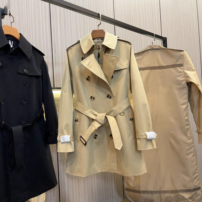 Foreign Trade European Goods Bbr Mid-Length Version New Version Kensington Short Windbreaker Long Double-Breasted Chelsea Jacket Foreign Trade European Goods Bbr Mid-Length Version New Version Kensington Short Windbreaker Long Double-Breasted Chelsea Jacket