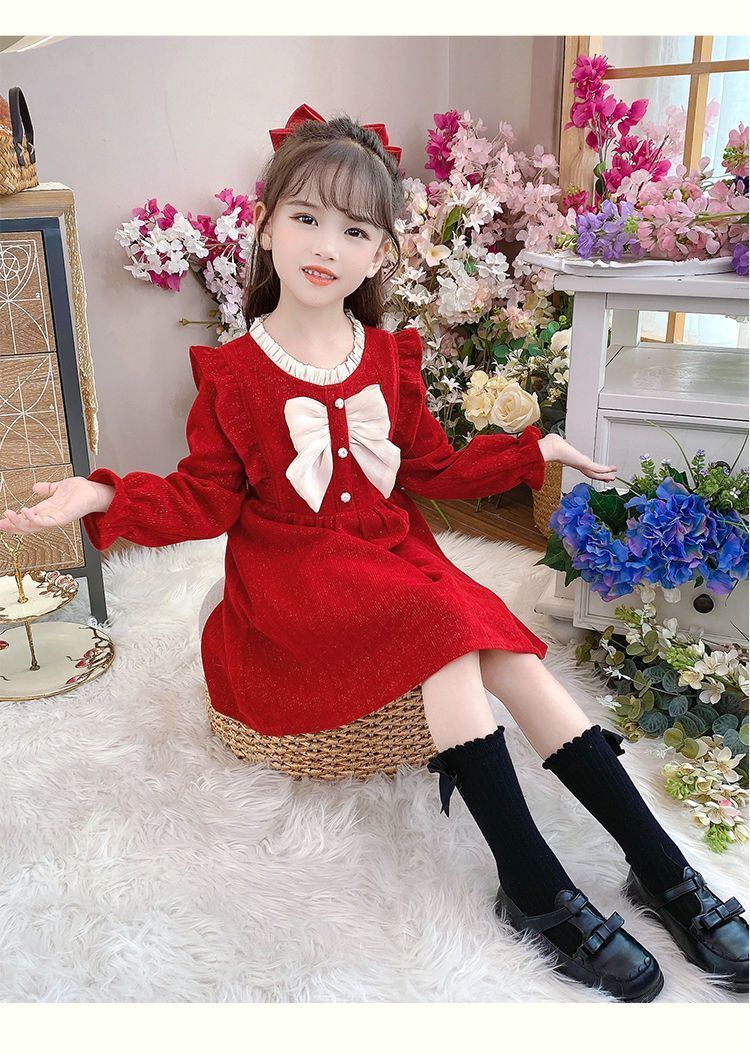 Ch, styles printemps-automne, robes à manches longues de haute qualité, à la mode et élégantes pour les filles plus âgées,_voghion.com