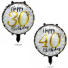 Round balloon, evening dress, decorations, layout, 18inch, 30 years, 40 years, Birthday gift, 21 years