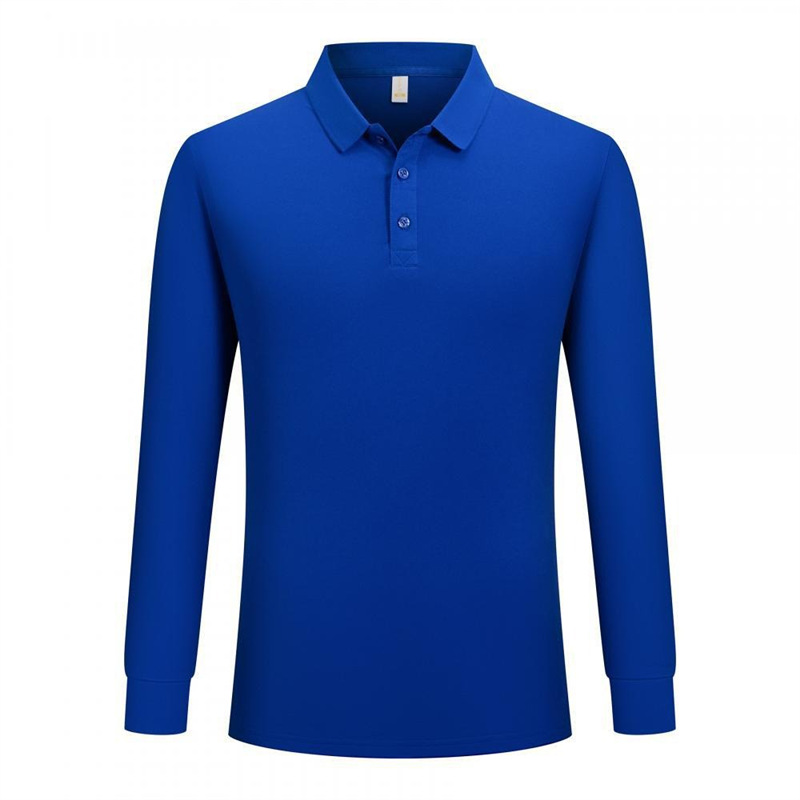 Primavera y otoño transfronterizos polo, ropa de trabajo de manga larga, logotipo impreso personalizado, camiseta de bordado, camiseta de comercio exterior, camiseta de publicidad para hombres y mujeres
