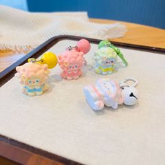 新款软萌立体小羊钥匙扣学生可爱卡通包包挂件情侣闺蜜礼物包挂饰