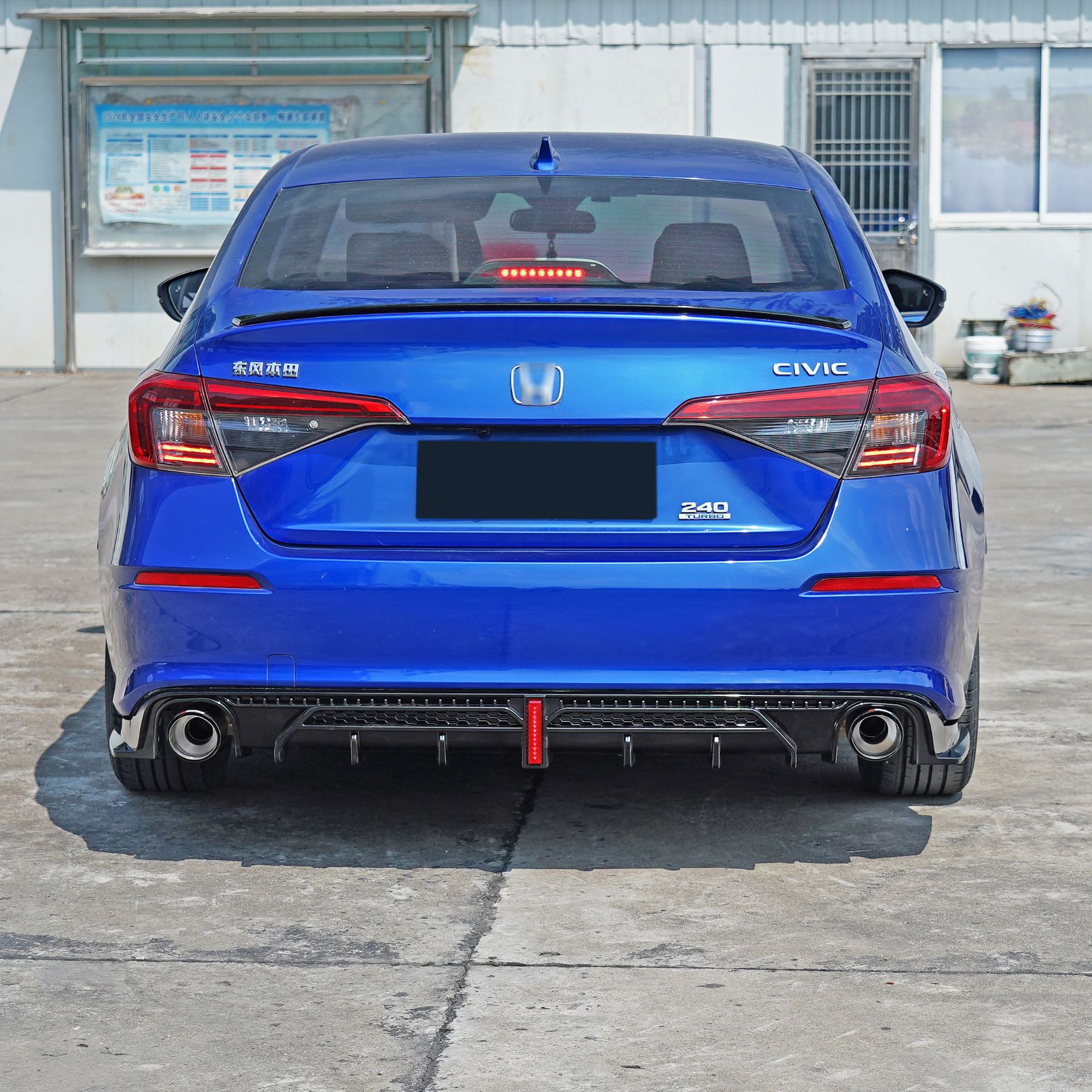 Suitable for 22 models of the 11th generation Civic modification: rear lip, rear spoiler, rear bumper, front splitter, front lip, side skirts, and rear wing