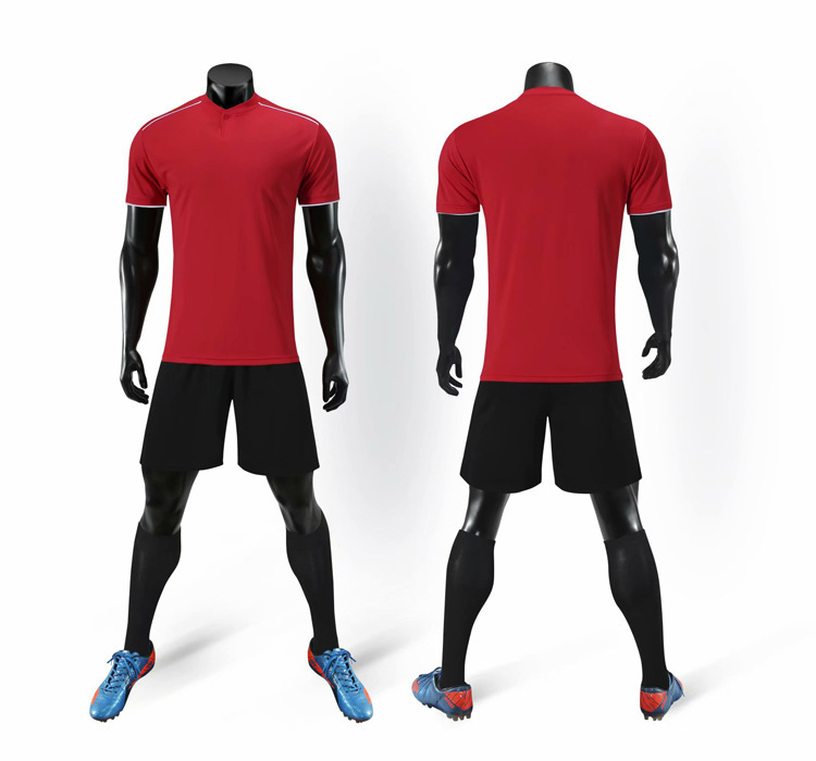 Nuevo tablero ligero de verano Traje de fútbol Traje de entrenamiento de competición de manga corta para hombres Ropa deportiva Impresión impresa personalizada