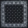 Black, with snowflakes