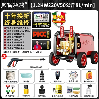 Black Cat High-Pressure Car Washing Machine Car washing machine - authentic-no-false-claims-special-offer-upgraded-home-use-pressure-regulator-10m-explosion-proof-hose