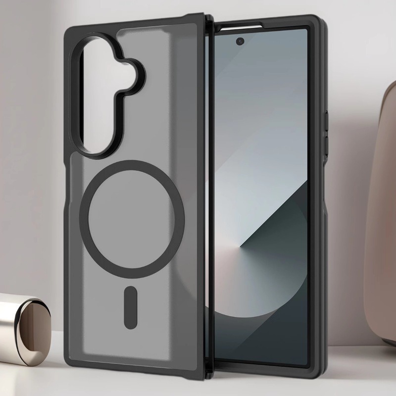 サムスンZ Fold7肌感フロスト携帯電話ケース2 in 1 Fold6強磁気吸引magsafe保護カバーを適用|undefined