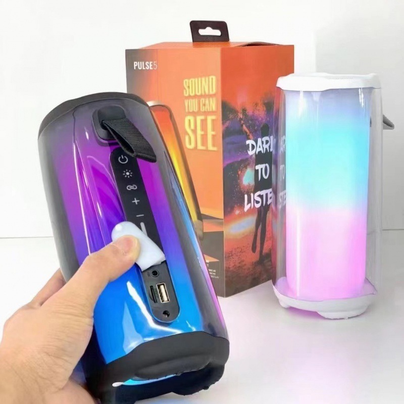 送料無料脈動 5 スピーカーフルスクリーンカラフルなライト高品質低音クール PLUSE5 インターネット有名人ポータブルポータブルスピーカー|undefined