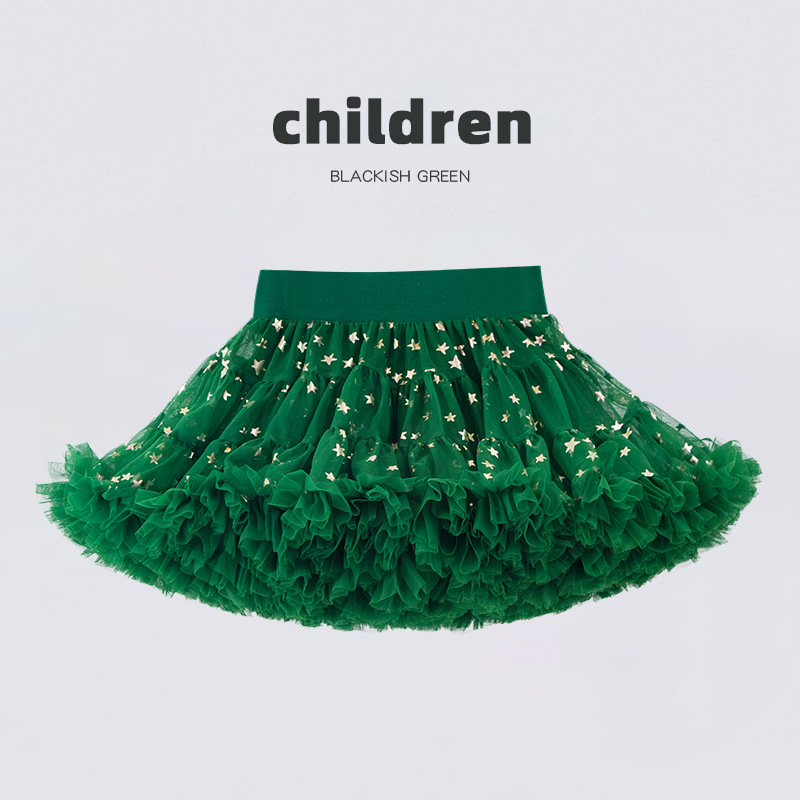 2026 Autumn Upgraded Version Girls' Skirt European and American Christmas Tutu Skirt Children's A-Class Princess Skirt