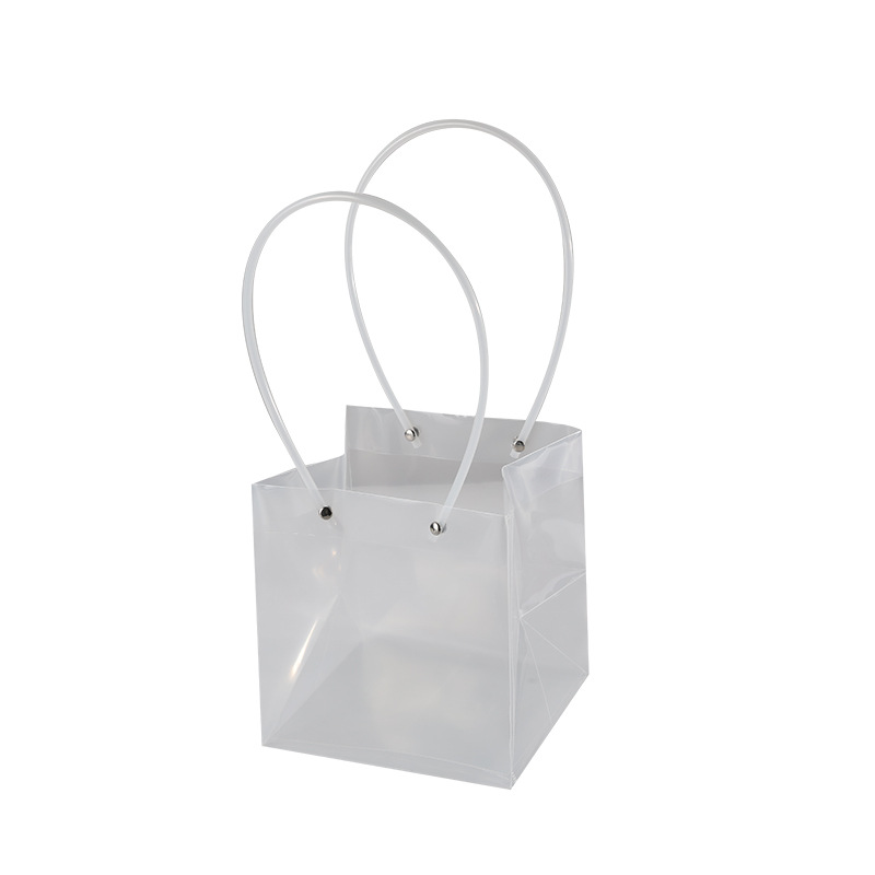 Bolsa de mano transparente para flores, bolsa de PP transparente para flores, bolsa de regalo, regalo de aniversario, bolsa de regalo para flores
