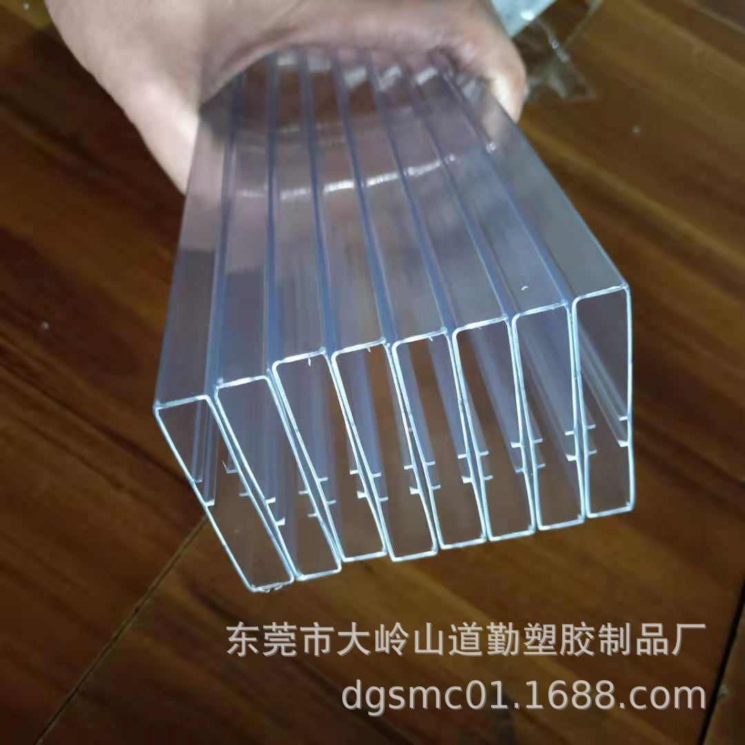 厂家供应塑料透明管 PVC异型挤出型材芯片包装管质量稳定量大优惠