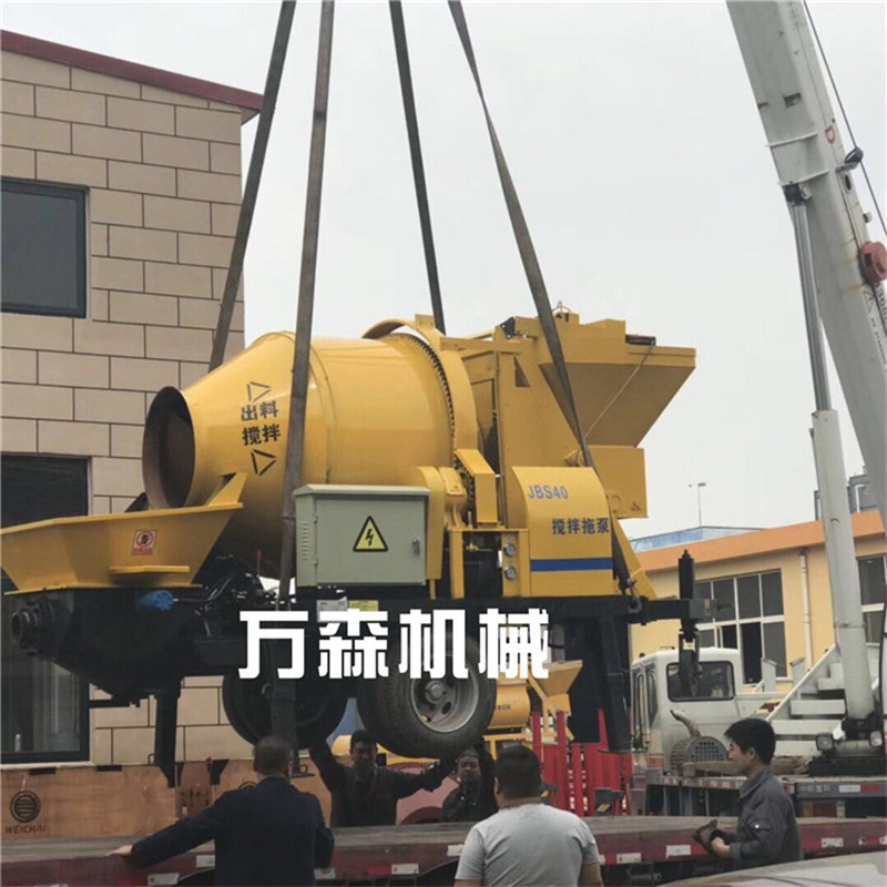 搅拌输送一体机 搅拌拖泵一体机 能满足细石混凝土输送 不易堵管